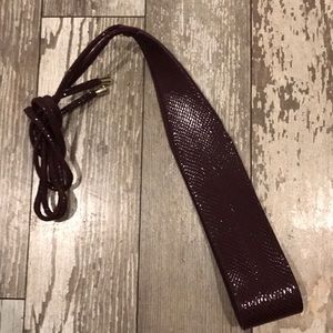 Reversible Obi belt (burgundy/wine color)
